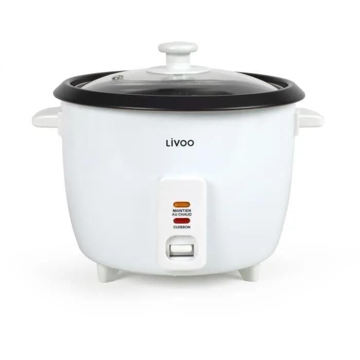 Livoo DOC111 - Cuiseur � riz - 1.5 litres - 500 Watt - blanc - 3