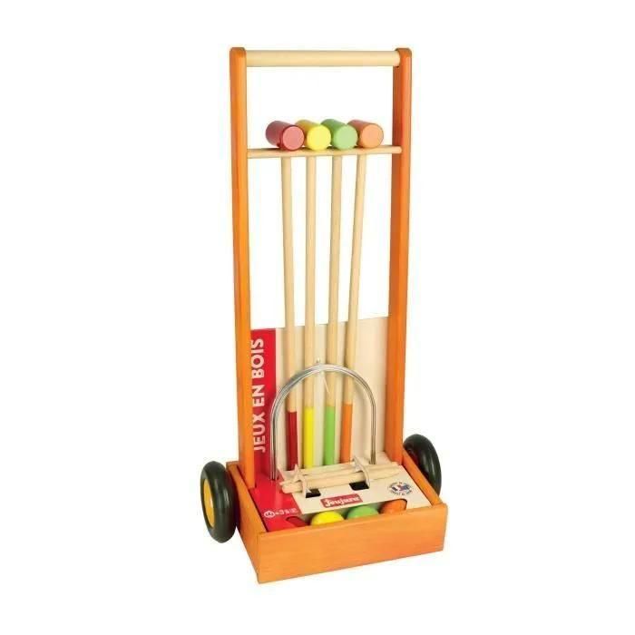 Jeu D'exterieur Croquet En Bois - Chariot En Bois - 5