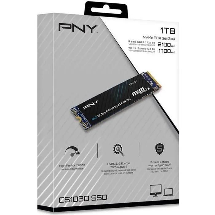 PNY CS1030 - SSD - 1 To - interne - M.2 2280 - PCIe 3.0 x4 (NVMe) - 3