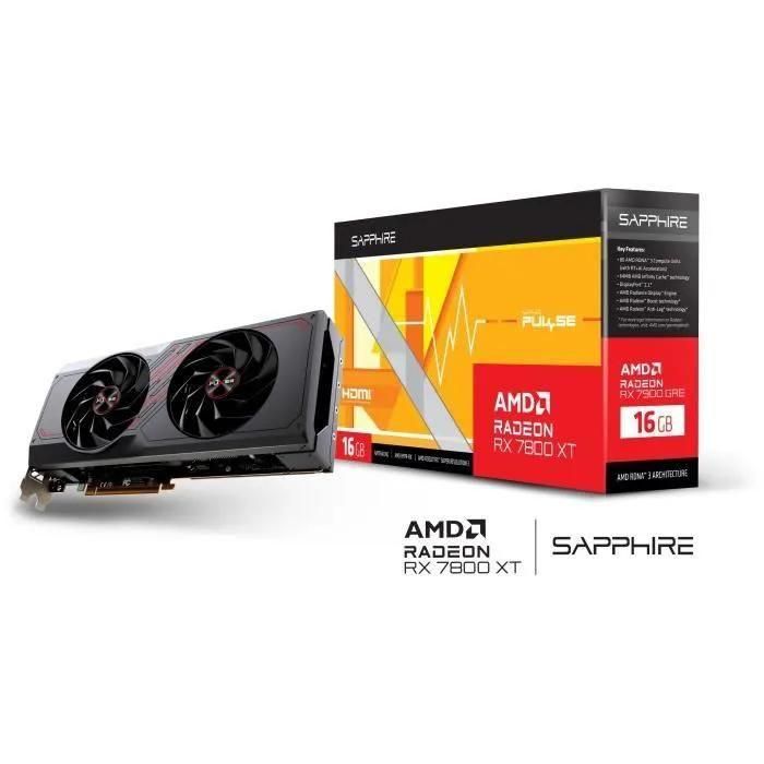 Sapphire Pulse Radeon RX 7800 XT - Carte graphique - Radeon RX 7800 XT - 16... - 2