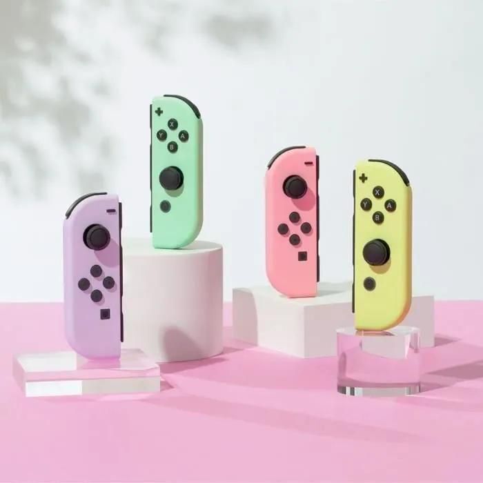 Paire De Manettes Joy-Con Gauche Rose Pastel & Droite Jaune Pastel - 3