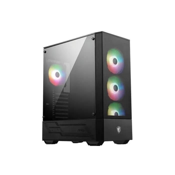 Boitier PC Moyen Tour ATX MSI Mag Forge 112R RGB avec panneau vitr� - Noir - 3