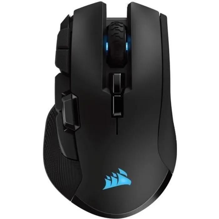 Corsair Gaming Ironclaw RVB - Souris - optique - 10 boutons - sans fil, fil...
