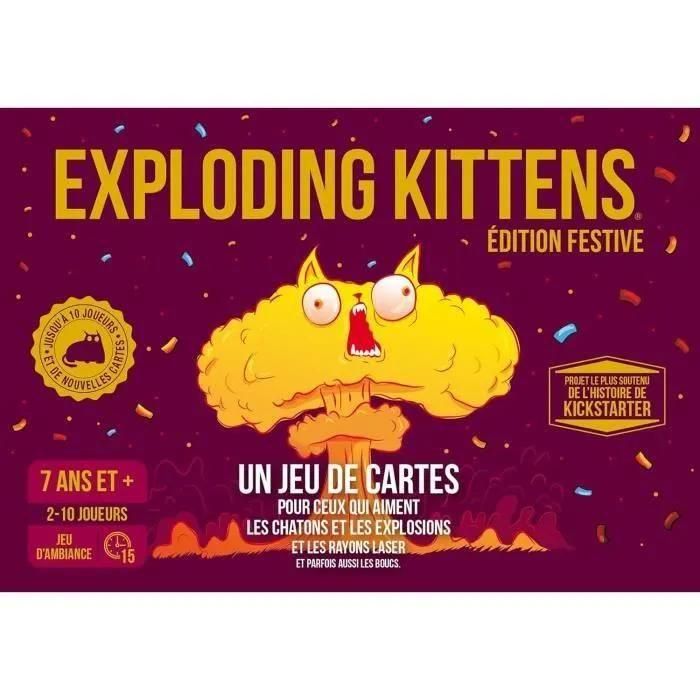 Jeu D'ambiance Asmodee Exploding Kittens Party Pack Edition - 2
