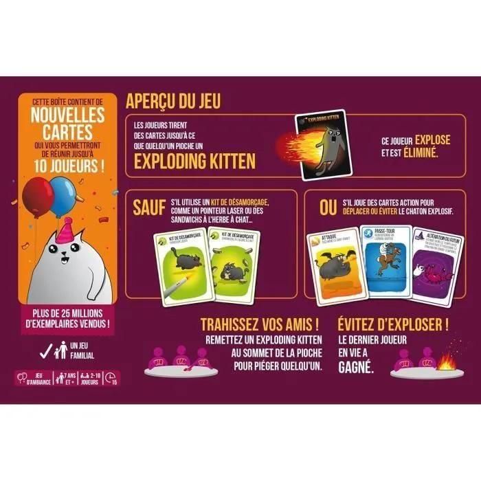 Jeu D'ambiance Asmodee Exploding Kittens Party Pack Edition - 3