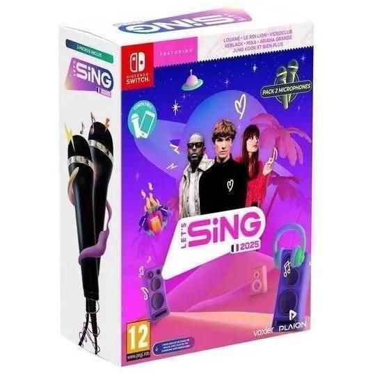 Let's Sing 2025 + 2 Microphones Switch