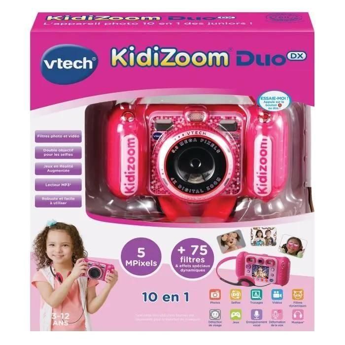 Vtech Kidizoom Duo Dx Rose - Appareil Photo Pour Enfants - 4