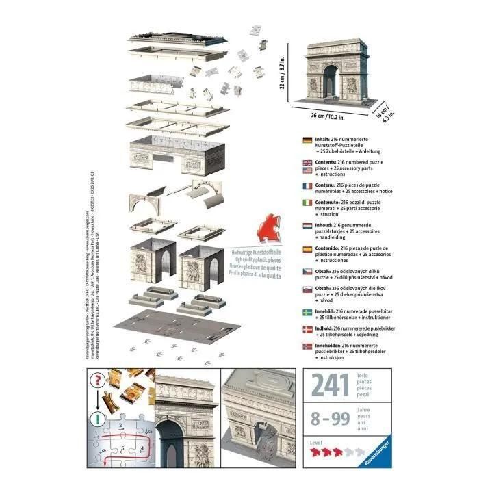 Puzzle Puzzle 3d Arc De Triomphe - 4