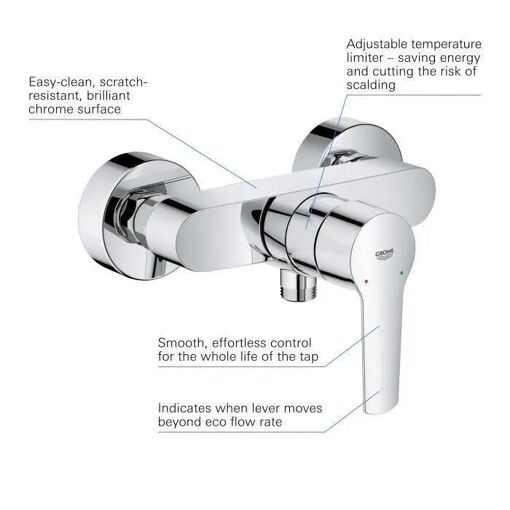 Mitigeur de douche m�canique STARTGROHE 23205002 monocommande - chrome - 5
