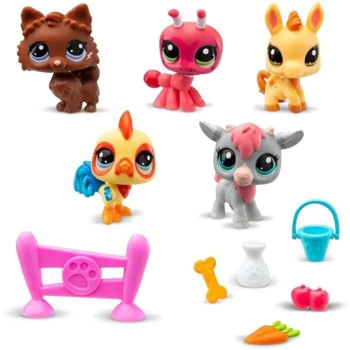 Bandai - Littlest Pet Shop - Collector Set Thème De La Ferme - 5 Animaux Et... - 2