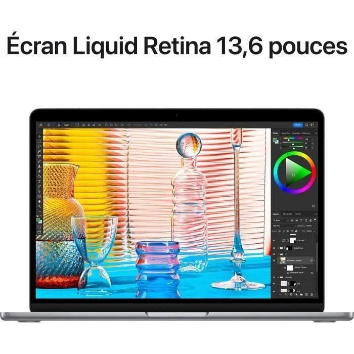Apple MacBook Air MC7U4FN/A - Mi-2022 - M2 16 Go RAM 256 Go SSD Gris AZERTY... - 4