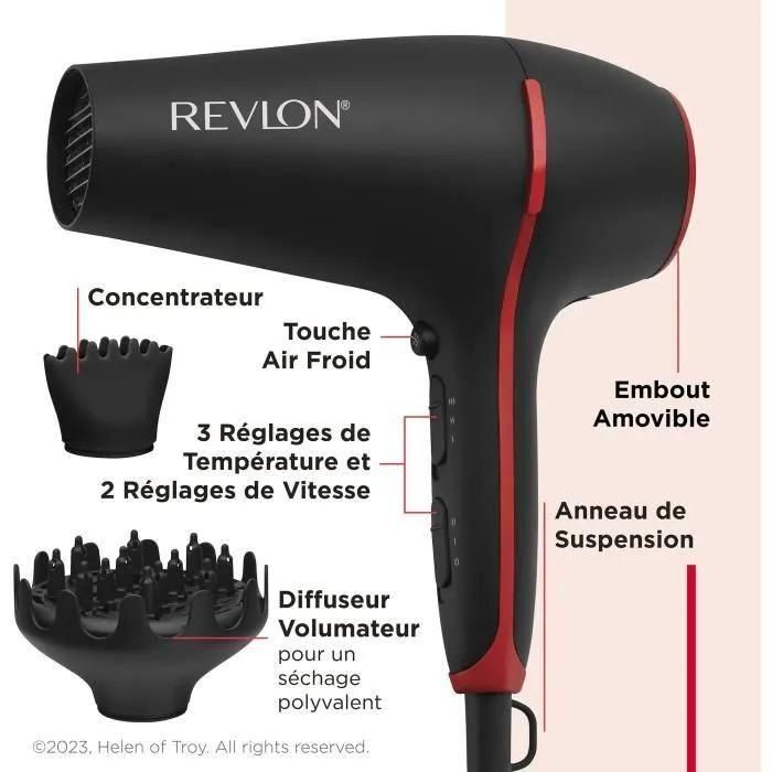 Sche-Cheveux Smoothstay Revlon Rvdr5317e Infus  L'huile De Coco - 3