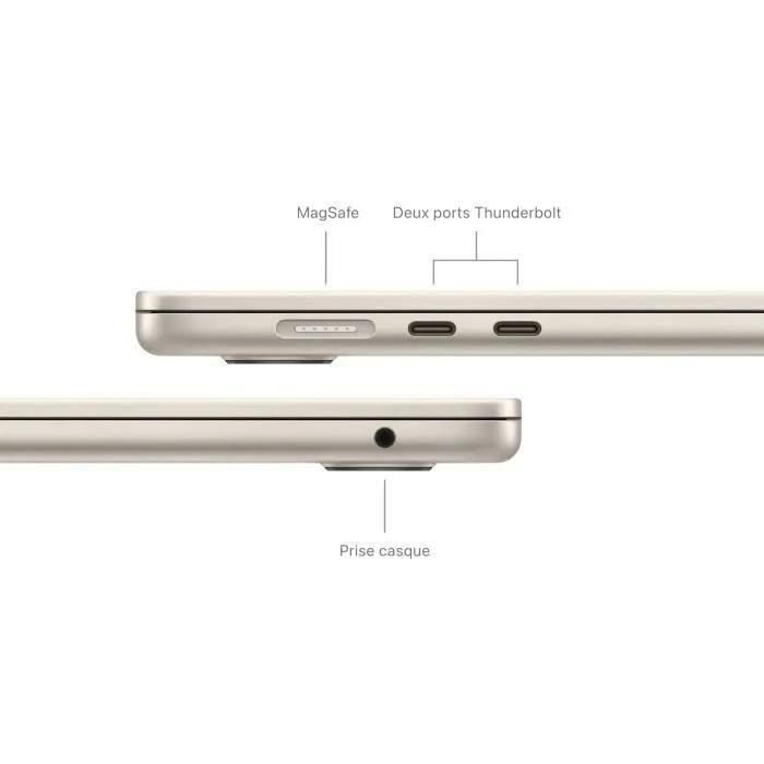 Apple MacBook Air MC9F4FN/A - Dbut 2024 - M3 16 Go RAM 256 Go SSD Beige AZ... - 4