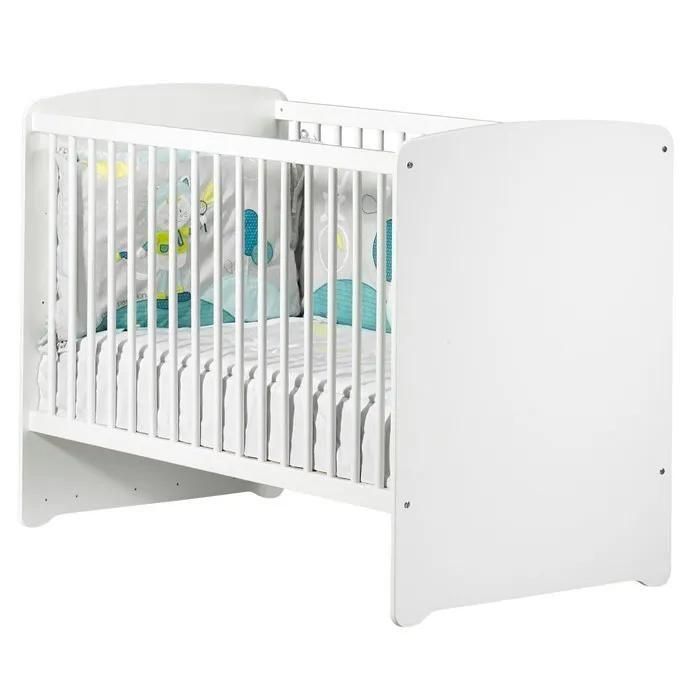 Lit B�b� 60x120cm Blanc - 2