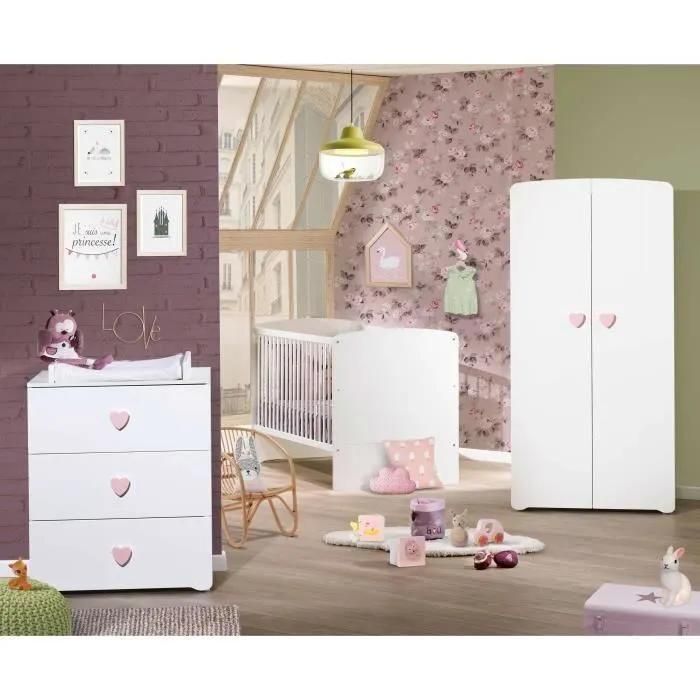 Lit B�b� 60x120cm Blanc - 4