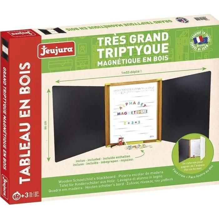 Tableau Grand Triptyque En Bois Magnet - 4