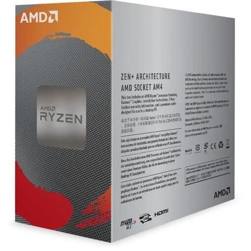 AMD Ryzen 3 3200G - 3.6 GHz - 4 coeurs - 4 filetages - 4 Mo cache - Socket ... - 4