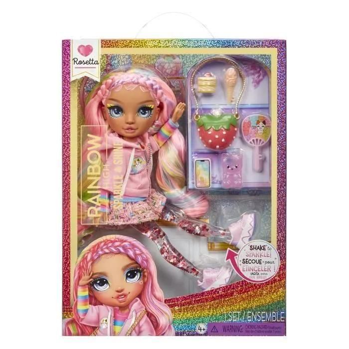 Rainbow High - Sparkle & Shine - Poup�e Mannequin De 27cm - Rose - Jambes A... - 6