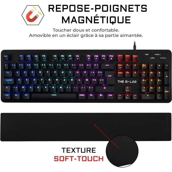 The G-Lab KEYZ CARBON EVOLUTION - Clavier - r�tro-�clair� - USB - Fran�ais ... - 3