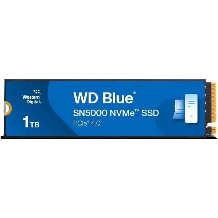 WD Blue SN5000 WDS100T4B0E-00CNZ0 - SSD - 1 To - interne - M.2 2280 - PCIe ...