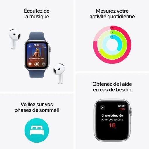 Apple Watch Se (Gps) - 2e G�n�ration - 40 Mm - Aluminium Minuit - Montre Co... - 3
