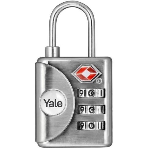 YALE Cadenas TSA a Code Combinaison - Programmable 3 chiffres - Pour Valise...