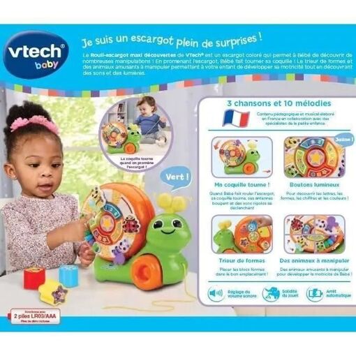 Vtech Baby Rouli-Escargot Maxi Découvertes - 5