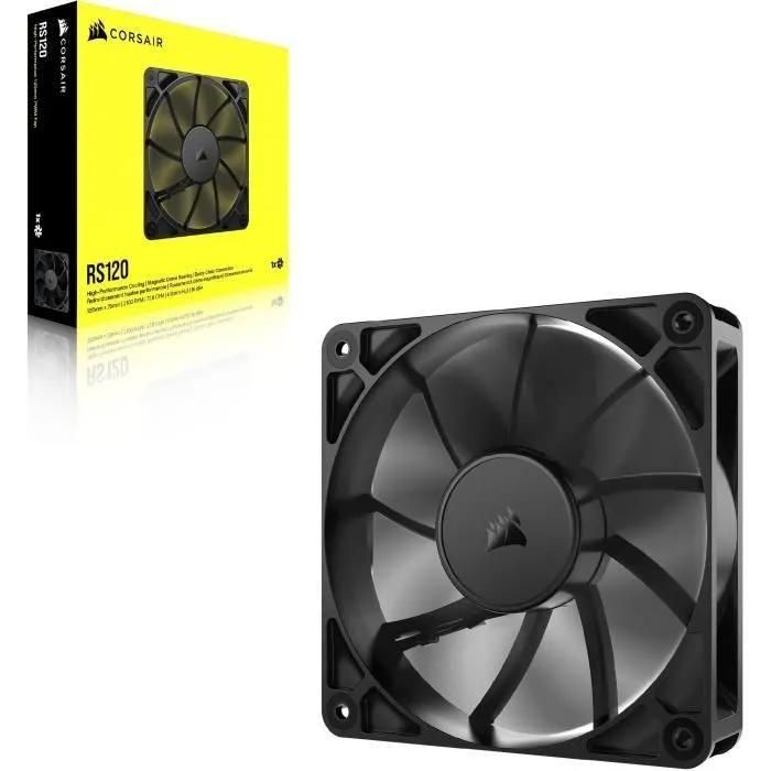 Case Acc Corsair Fan Rs120 Pwm 1x12cm Black - 5