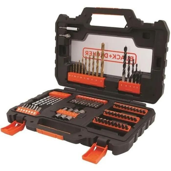 BLACK&DECKER Coffret 76 accessoires per�age vissage A7231
