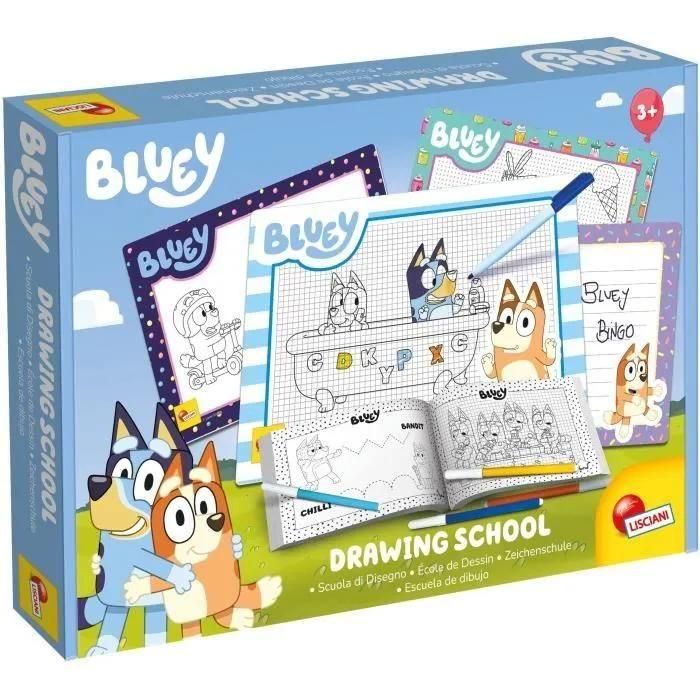 Ecole De Dessin - Bluey Drawing School - Pour Apprendre A Dessiner - Liscia...