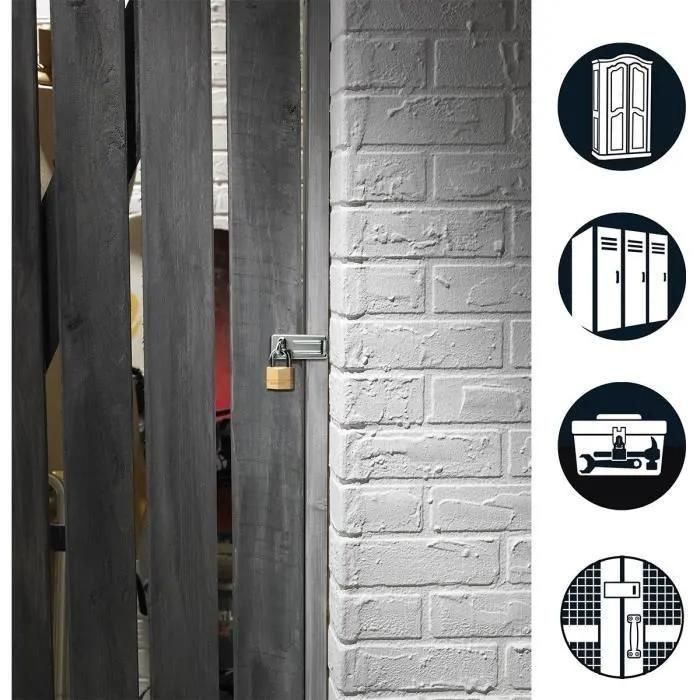 Pack moraillon 703eurd + cadenas laiton 40mm - 2