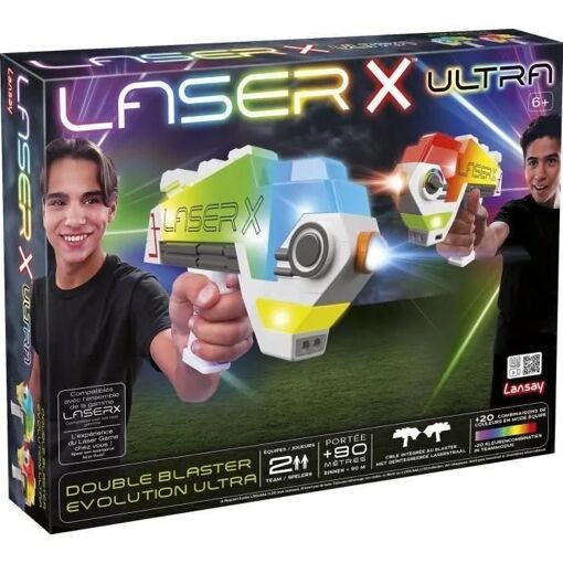 Jeu Laser - Lansay - 87552 - Laser X - Double Blaster Evolution Ultra