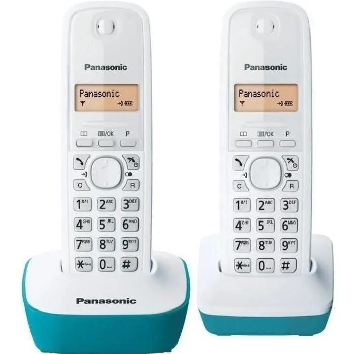 Panasonic KX-TG1612FRC - T�l�phone sans fil avec ID d'appelant - DECT - bla... - 2