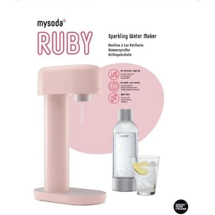 mysoda - machine � gazeifier l'eau + 2 bouteilles - rb003al-lp - 3