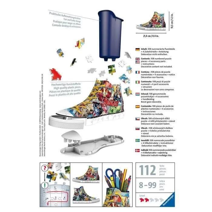 Puzzle Puzzle 3d Sneaker - Marvel Avengers - 3