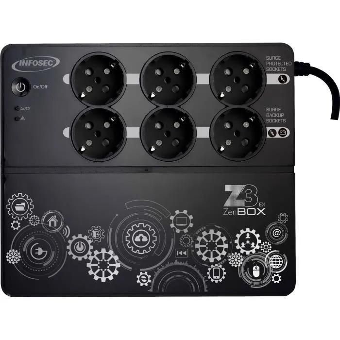 INFOSEC Z3 ZenBox EX 700 - Onduleur - CA 220/230/240 V - 700 VA - 7 Ah - US... - 2