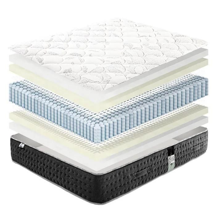 Ensemble Matelas 140x190 Cm, Srnit, 27 Cm, Ressorts Ensachs, Ferme, Fac... - 4
