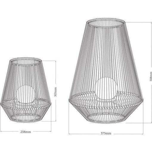 Lanterne D�corative H30 - Boule Perl�e - Galix - 4