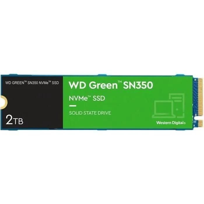 WD Green SN350 NVMe SSD WDS200T3G0C-00AZL0 - SSD - 2 To - interne - M.2 228...