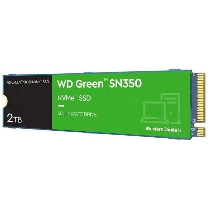 WD Green SN350 NVMe SSD WDS200T3G0C-00AZL0 - SSD - 2 To - interne - M.2 228... - 2