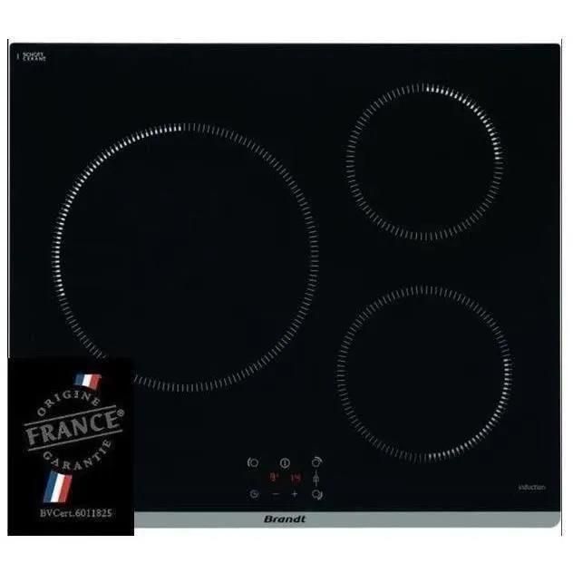 Brandt TI364B Table de cuisson  induction Noir - 3 foyers - 2