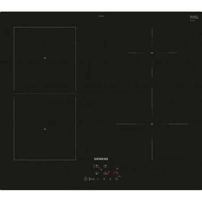 Siemens iQ500 EE611BPB5E Table de cuisson � induction Noir - 4 foyers - 2