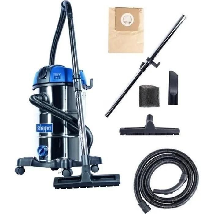 Aspirateur eau et poussi�re SCHEPPACH 30L 1300W - NTS30 Premium