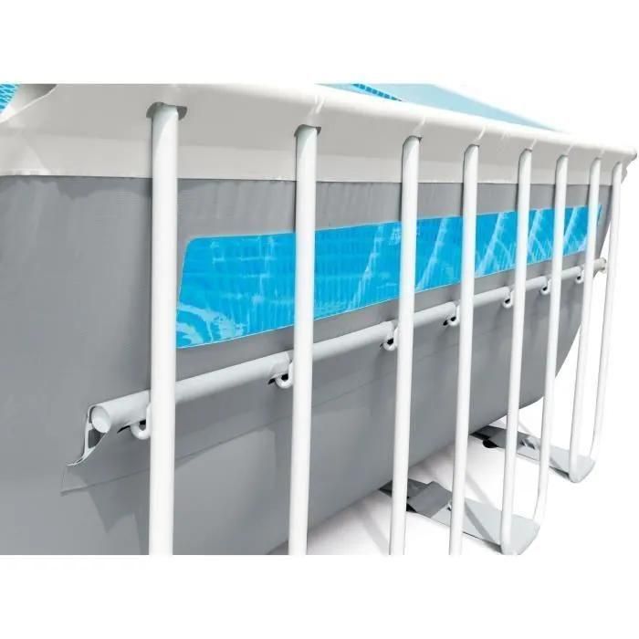 Piscine tubulaire rectangulaire Intex Prism Frame Clearview 4 x 2 x 1,22 m - 2