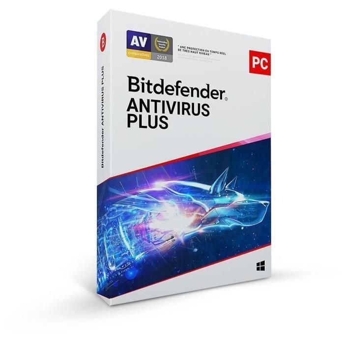 Logiciel Antivirus Et Optimisation Bitdefender Antivirus Plus - 2 Ans - 3 P...