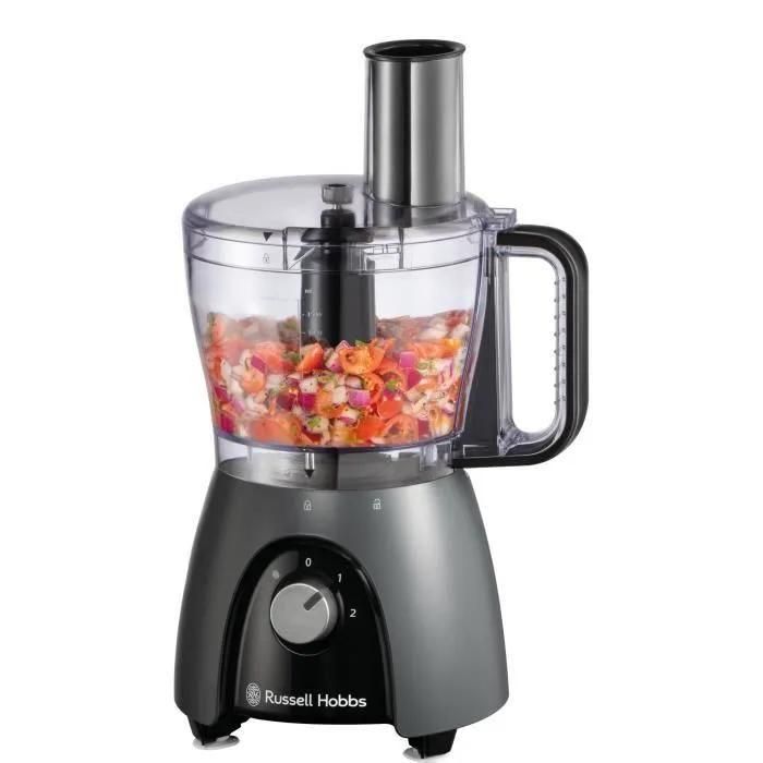 Robot culinaire - RUSSEL HOBBS - Desire Matte Charcoal - 600 W - 2 vitesses...