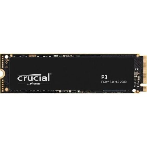 Crucial P3 - SSD - 500 Go - interne - M.2 2280 - PCIe 3.0 (NVMe) - 2