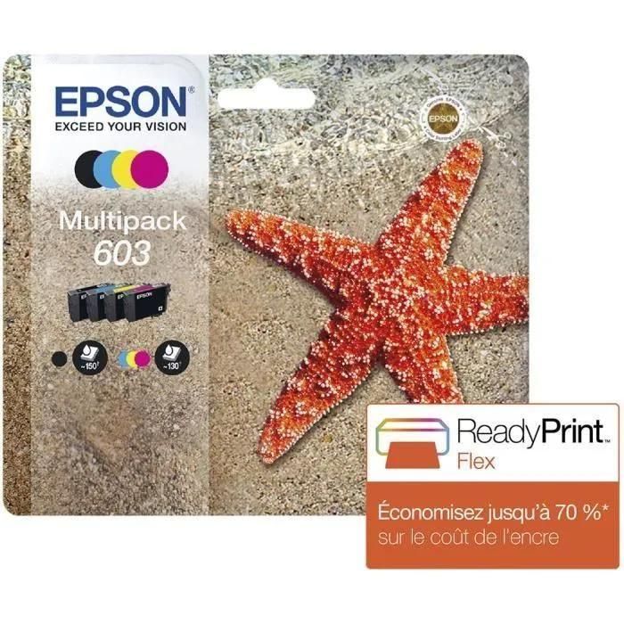 Epson 603 Multipack (Etoile de mer) - Pack 4 Cartouches d'encre originales ...
