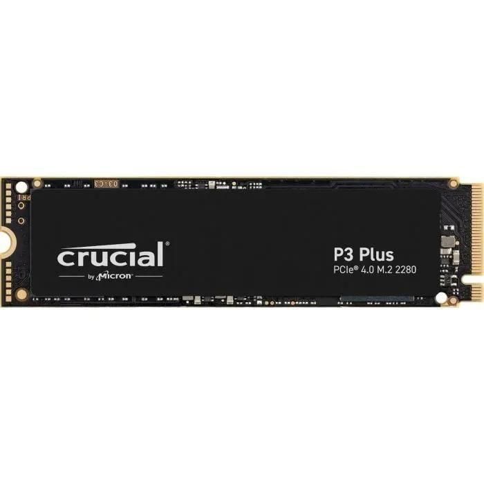 Crucial P3 Plus - SSD - 1 To - interne - M.2 2280 - PCIe 4.0 (NVMe) - 2