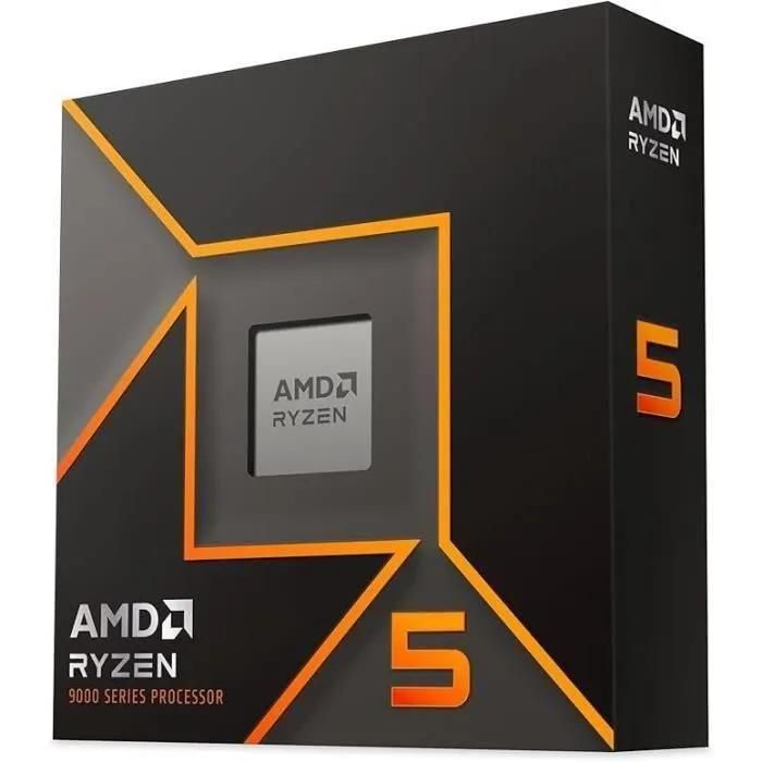 AMD Ryzen 5 9600X - 3.9 GHz - 6 curs - 12 fils - 32 Mo cache - Socket AM5 ... - 2